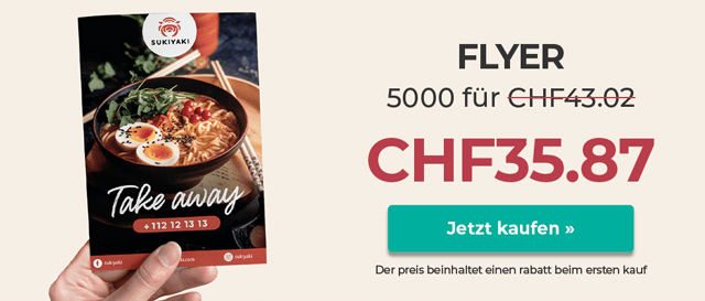 Flyer drucken zum besten Preis. Tolle Qualität und schnelle Lieferung.