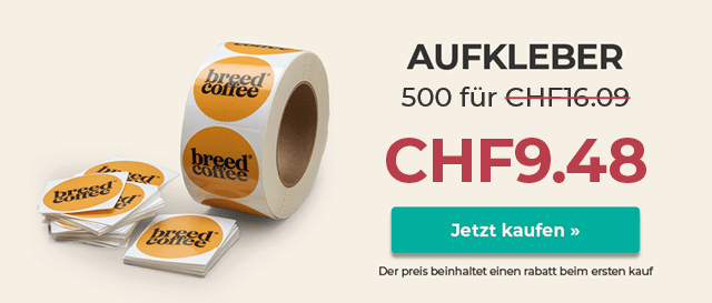 Aufkleber drucken zum besten Preis.. Tolle Qualität und schnelle Lieferung.